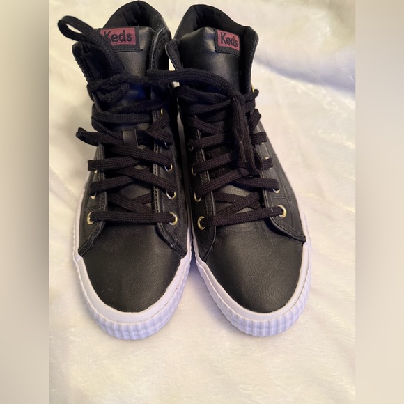 Keds Black and Brown High-Top Sneakers - Picture 4 of 11